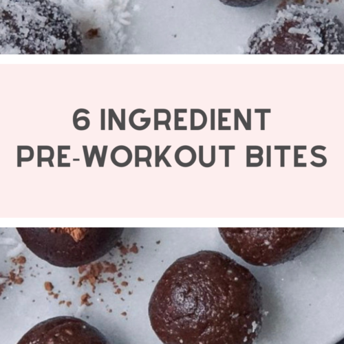 6 ingredient pre-workout bites