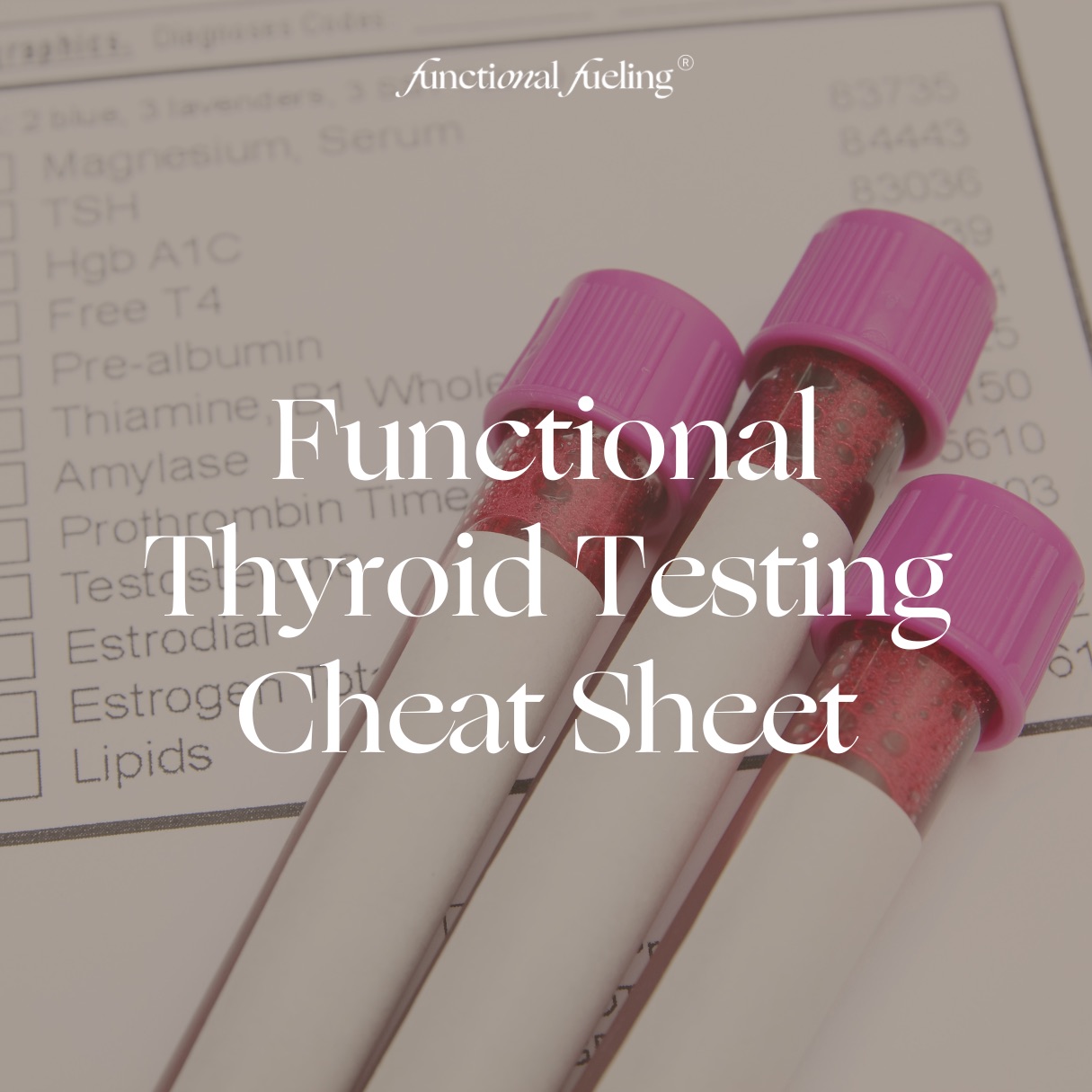 Functional Thyroid Testing Cheat Sheet